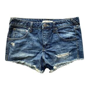 LIFE IN PROGRESS Los Angeles Boutique Jean Demin Cut Off Shorts Summer Size 26